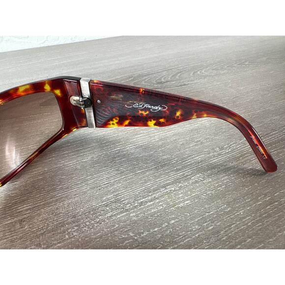 Ed Hardy EHS 004 63-12 120 Tortoise-‎ Swarovski Crystals- Sunglasses w/ Case main image 7